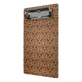 Damaspatroon op verloopachtergrond mini klembord (Angled2)