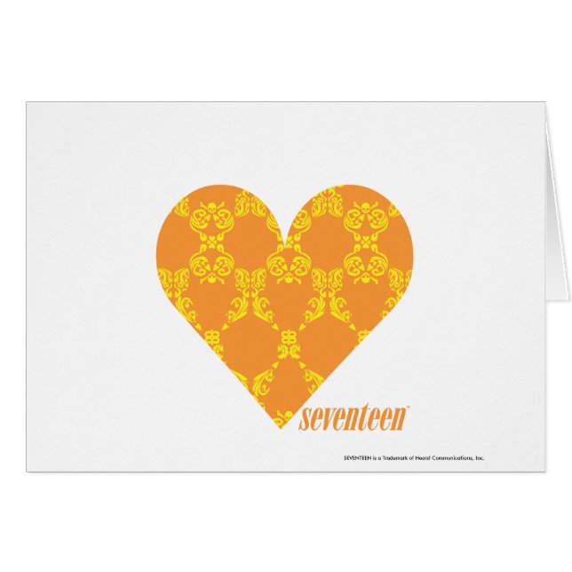 Damassé 2 jaune-orange (Devant horizontal)