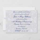 Damassé Audacieux 45e Anniversaire Invitation 4.5x (Dos)