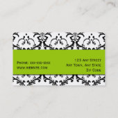 Damassé de carte de visite de maquilleur (Dos)