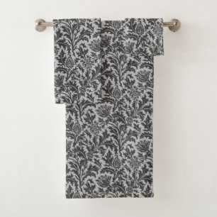 Damassé de chardon de William Morris, gris