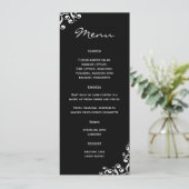 Damassé de menu de mariage (Debout devant)