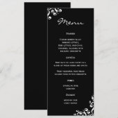 Damassé de menu de mariage (Devant / Derrière)