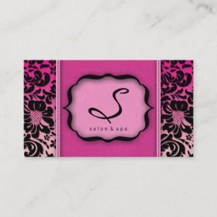 Damassé de rose de carte de visite de spa de salo