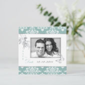 Damassé d'hiver SD Invitation Carrée (Debout devant)