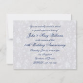 Damassé en Relief 45e Anniversaire Invitation 4.25 (Dos)