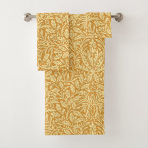 Damassé florale de Nouveau d'art, jaune de