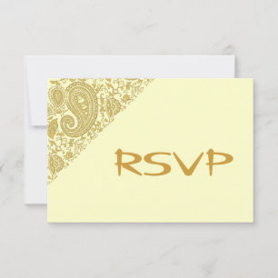 Damassé indien or RSVP
