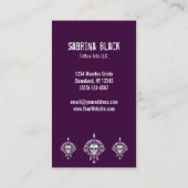 Damassé morte - carte faite sur commande de (Dos)