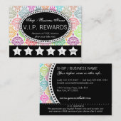 Damassé morte - la fidélité récompense la carte (Devant / Derrière)