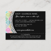 Damassé morte - la fidélité récompense la carte (Dos)