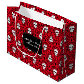 Damassé morte - sac fait sur commande de cadeau de (Devant Angle)