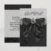 Damassé noir argent RSVP (Devant / Derrière)