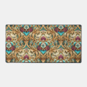 Damassé Orné Turquoise & Or (Recto)