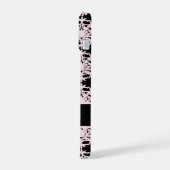Damassé rose clair sur fond noir (Côté gauche)