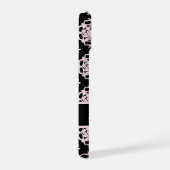 Damassé rose clair sur fond noir (Côté droit)