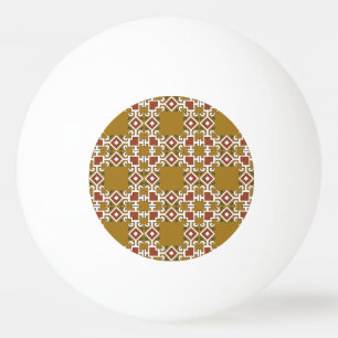 Damast naadloos: patroonachtergrond pingpongballen