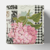 Damast Patroon Bloemen Decor  Bedankdoosjes (Bovenkant)