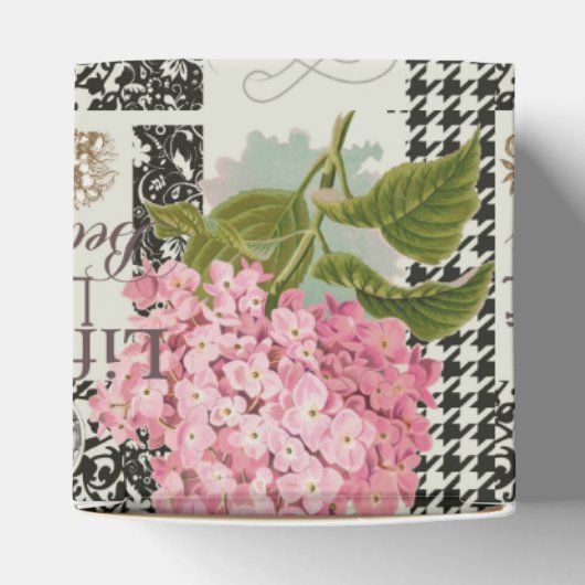 Damast Patroon Bloemen Decor  Bedankdoosjes (Bovenkant)