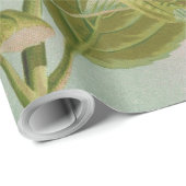 Damast Patroon Bloemen Decor Cadeaupapier (Rol Hoek)