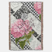 Damast Patroon Bloemen Decor  Deken (Voorkant Verticaal)