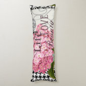 Damast Patroon Bloemen Decor  Lichaamskussen (Achterkant (Verticaal))