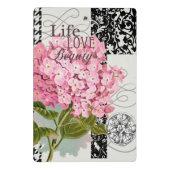 Damast Patroon Bloemen Decor Mini Klembord (Achterkant)