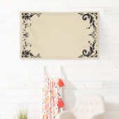 Damast rand foto achtergrond spandoek (Insitu)