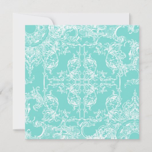 Damast toile swirl save-the-dates save the date (Achterkant)