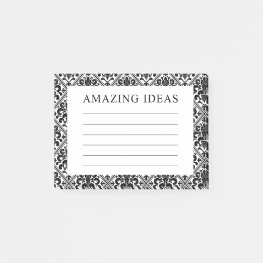 Damast Uitgebreide Ideeën Post-it® Notes (Voorkant)
