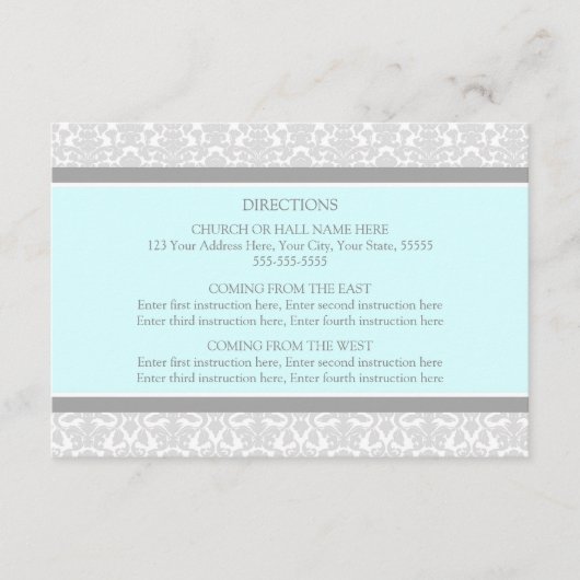 Damast van de Kaarten van de Richting van het (Voorkant)