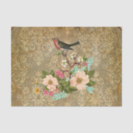 damasvogel Victoriaans bruin Tissuepapier