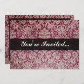  Damaswijn, speciaal gepersonaliseerd Kaart (Voorkant / Achterkant)