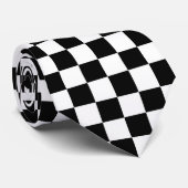 dambord stropdas (Opgerold)