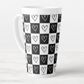 dambordharten latte mok (Linkerhoek)