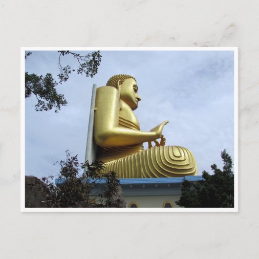dambulla golden buddha briefkaart (Voorkant)
