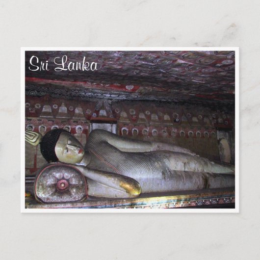 dambulla grove buddha briefkaart (Voorkant)
