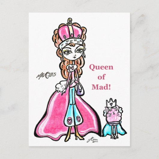 Dame 2 briefkaart (Voorkant)