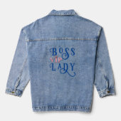 Dame aan het hoofd denim jacket (Achterkant)