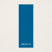 Dame - Aangepaste kleuren mini-Bladwijzer Mini Visitekaartjes (Achterkant)