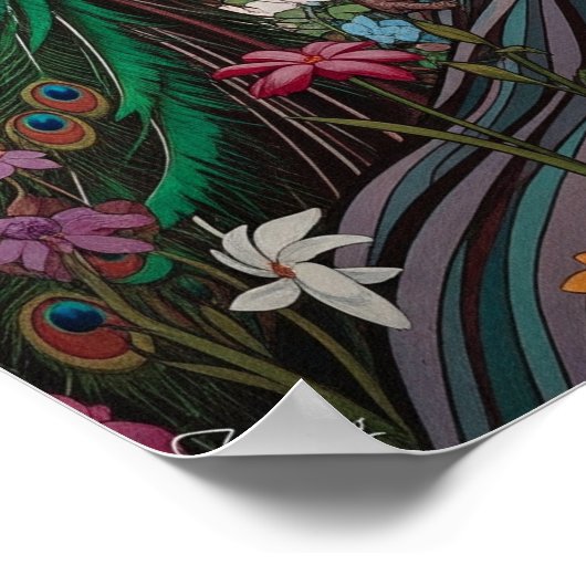 Dame Art Déco Avec Peacock (Coin)