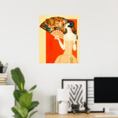 dame art déco avec ventilateur (Bureau à domicile)