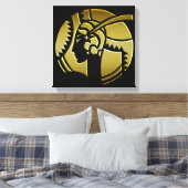 Dame Art déco noir et or (Insitu(Chambre))