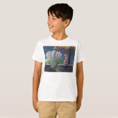 Dame au chat dans le parc T-Shirt (Devant entier)