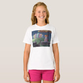 Dame au chat dans le parc T-Shirt (Devant entier)