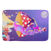 Dame au chat Tapis de bain au clair de lune (Devant)