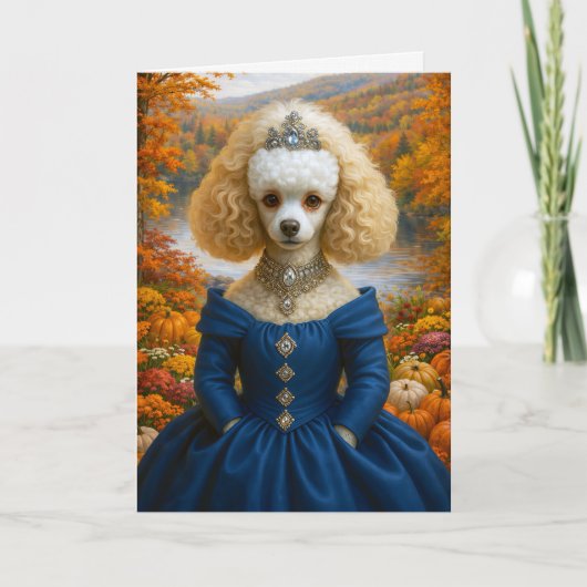 Dame Automne , Carte blanche pour Poodle (Devant)