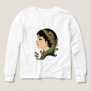 Dame aux cheveux de dragon Design de sweat-shirt