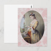 Dame avec cartes (Devant / Derrière)