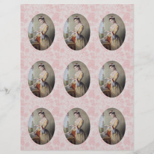 Dame avec cartes